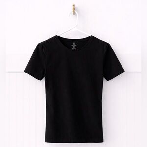 H&M Black Slim-Fit Crewneck Tee - Classic Minimal